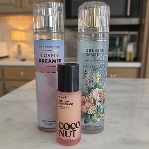 Bath & Body Works Lovely Dreamer and Dressed in White Fragrance Mist Set